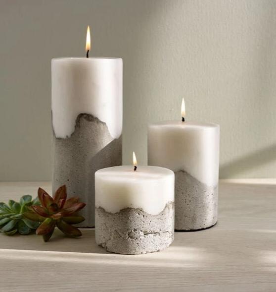 Pylon Cement Pillar Candle