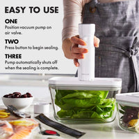 ZWILLING Fresh & Save Vacuum Sealer Machine Starter Set, Sous Vide Bags, Meal prep, Airtight Food Storage Containers