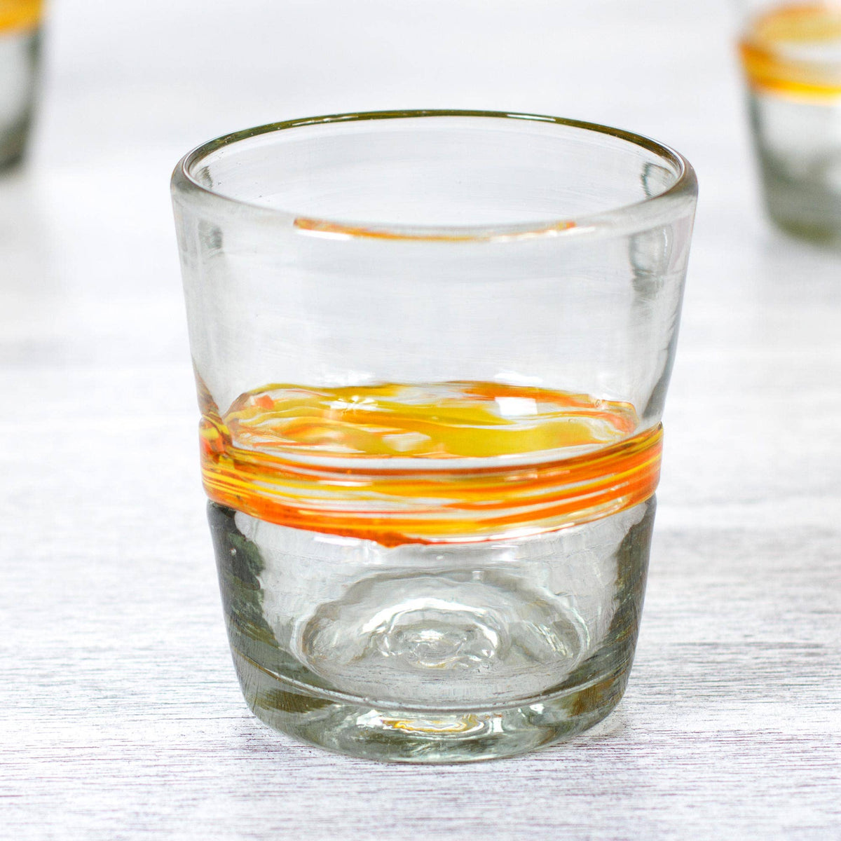 Novica Handmade Ribbon Of Sunshine Rocks Glasses