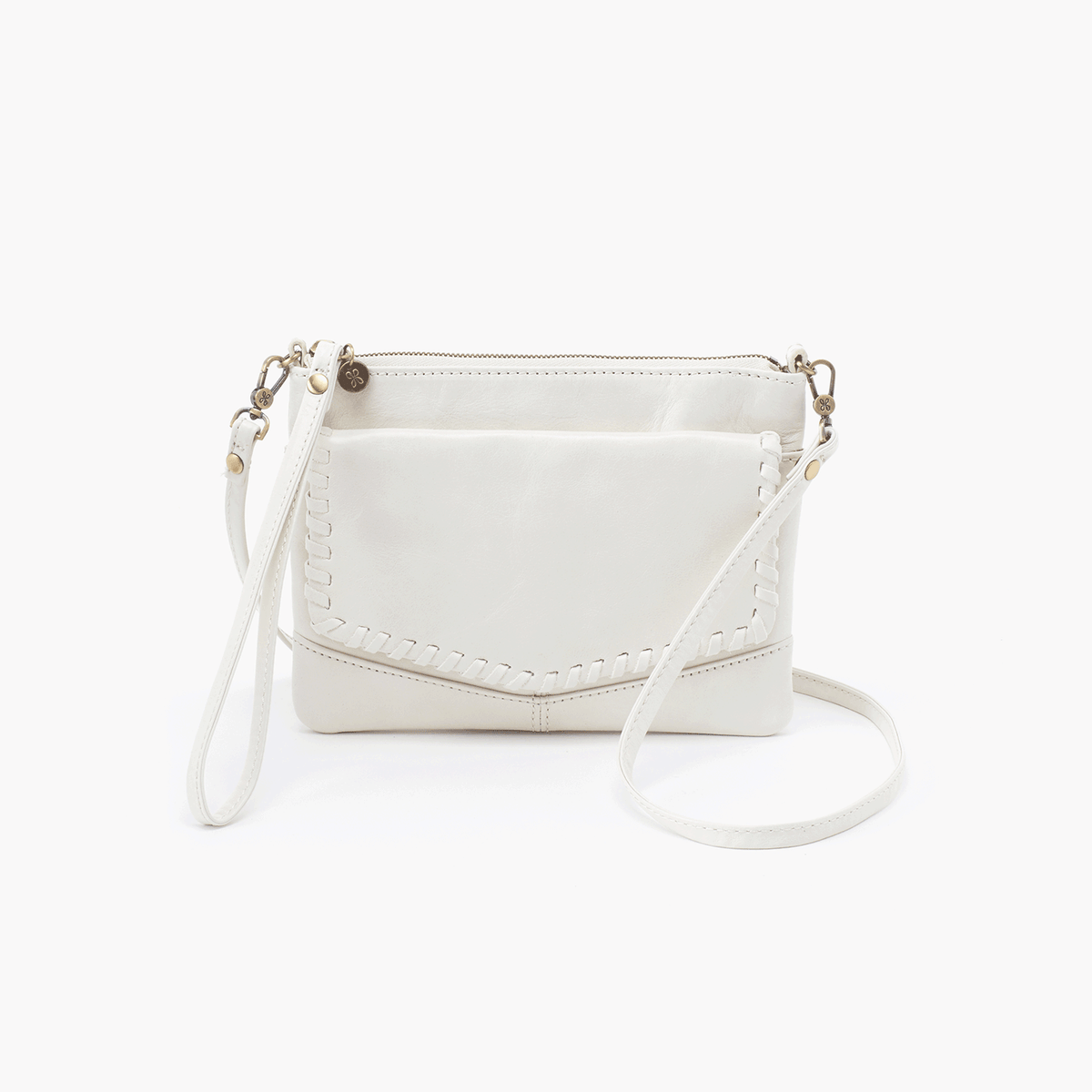 Hobo Stroll Vintage Hide Leather Crossbody Honey, Latte