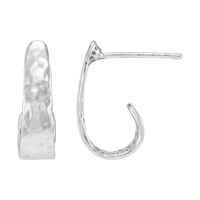 Silpada 'Revitalize' Sterling Silver J-Hoop Earrings