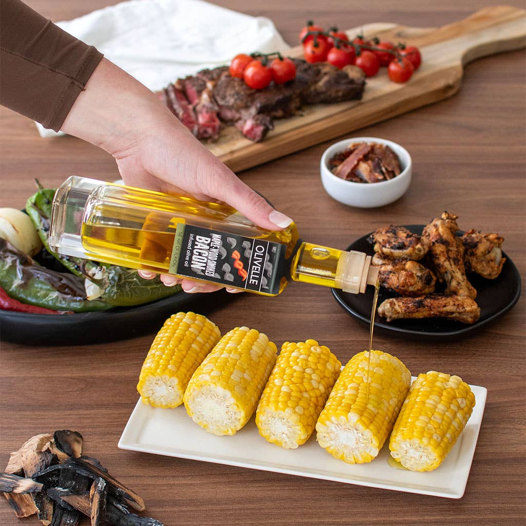 Olivelle Maple Wood Smoked Bacon Infuse Olive Oil 100ml.