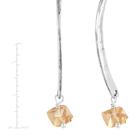 Silpada Champagne Wishes Earring Crystal & Sterling Silver