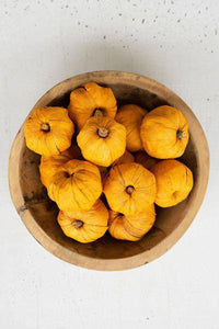 Orange Faux Dried Mini Pumpkins