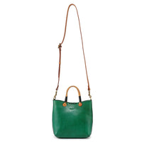 Out West Mini Leather Tote Bag - Green
