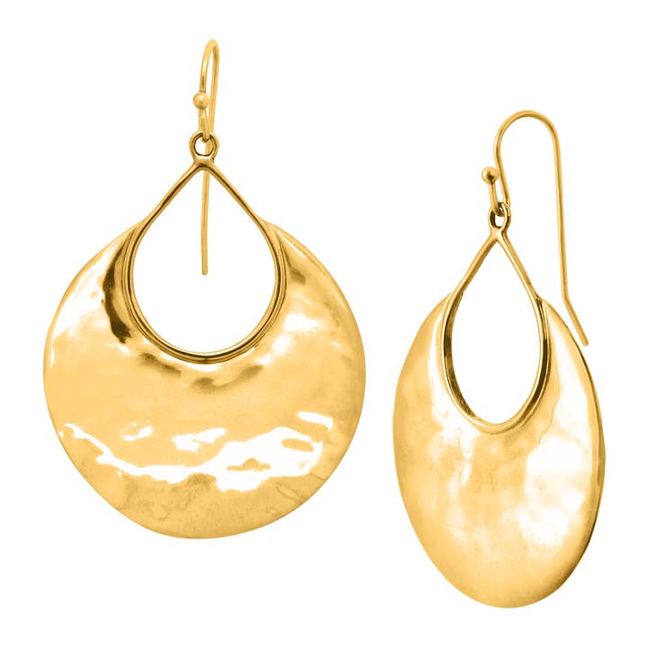 Silpada 'Crescent Drop' Sterling Silver Earrings - Gold