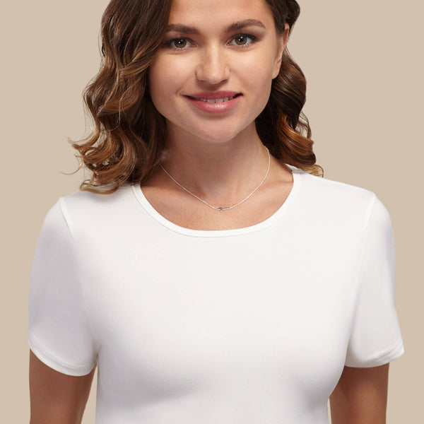 Silpada 'Simplex Cross' Horizontal Cross Necklace in Sterling Silver