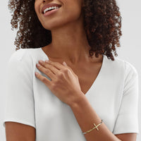 Silpada 'In Good Faith' Cross Bracelet in Sterling Silver