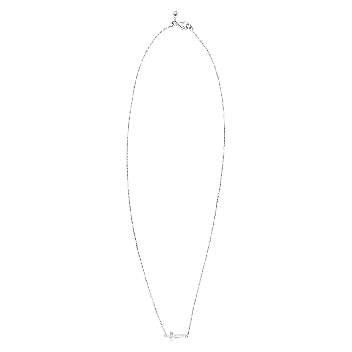 Silpada 'Simplex Cross' Horizontal Cross Necklace in Sterling Silver