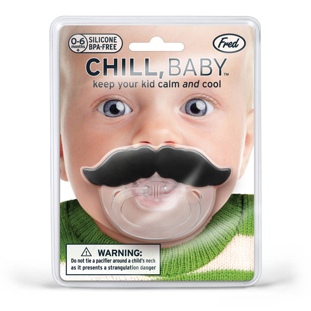 Fred Chill Baby Pacifier - Mustache