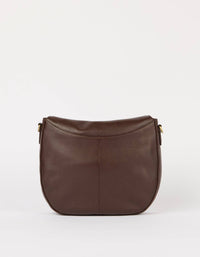 O My Bag Amsterdam Lana Leather Crossbody Bag - Chocolate / Soft Grain