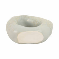 Gray Ceramic Decorative Vase - Ring Shape