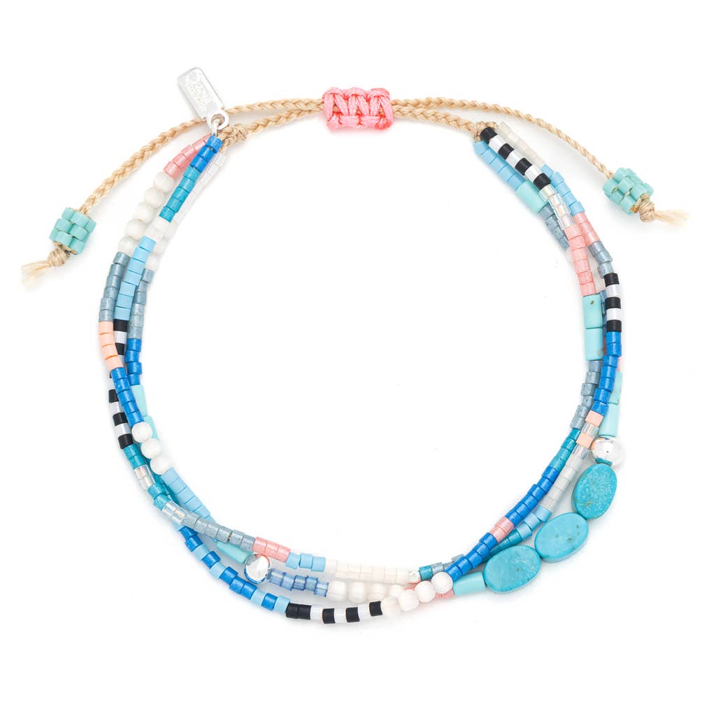 Scout Mixed Media Bracelet - Sky / Turquoise / Silver