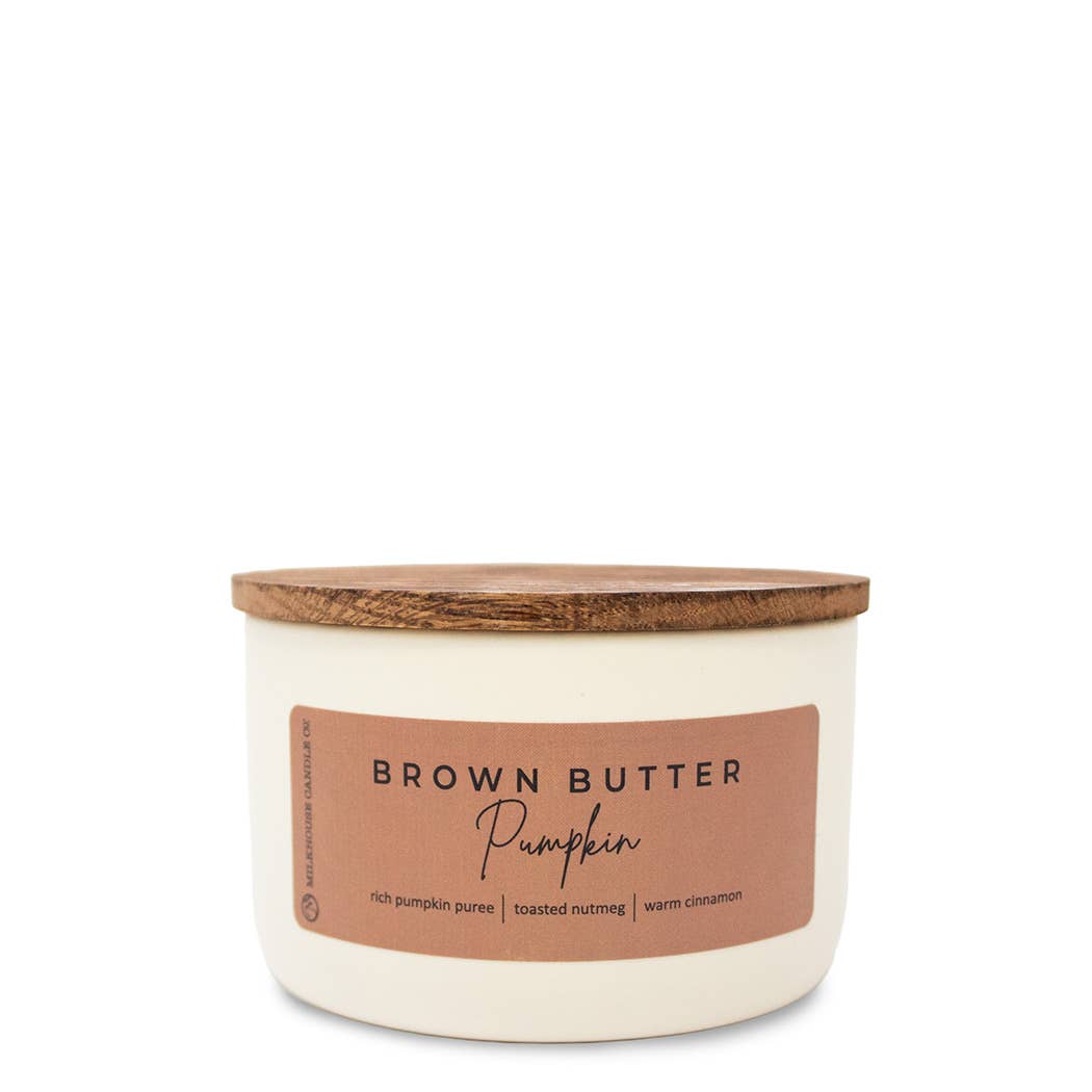 Milkhouse Candle Co. Brown Butter Pumpkin Signature Statement Candle 10 oz