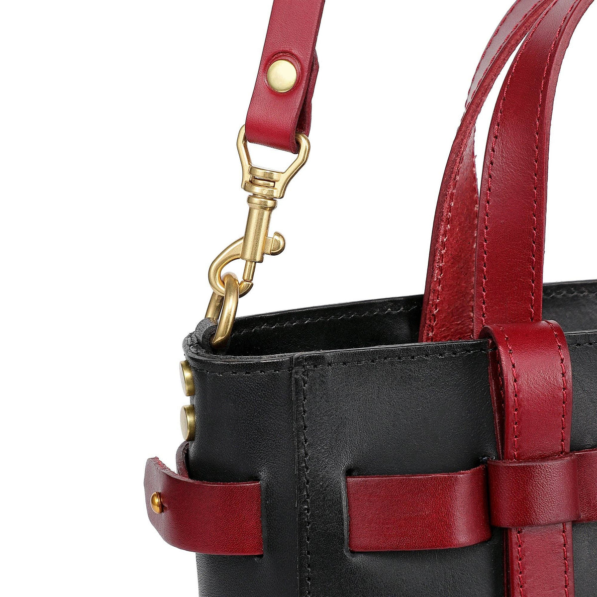Old Trend Westland Leather Mini Tote Bag - Black