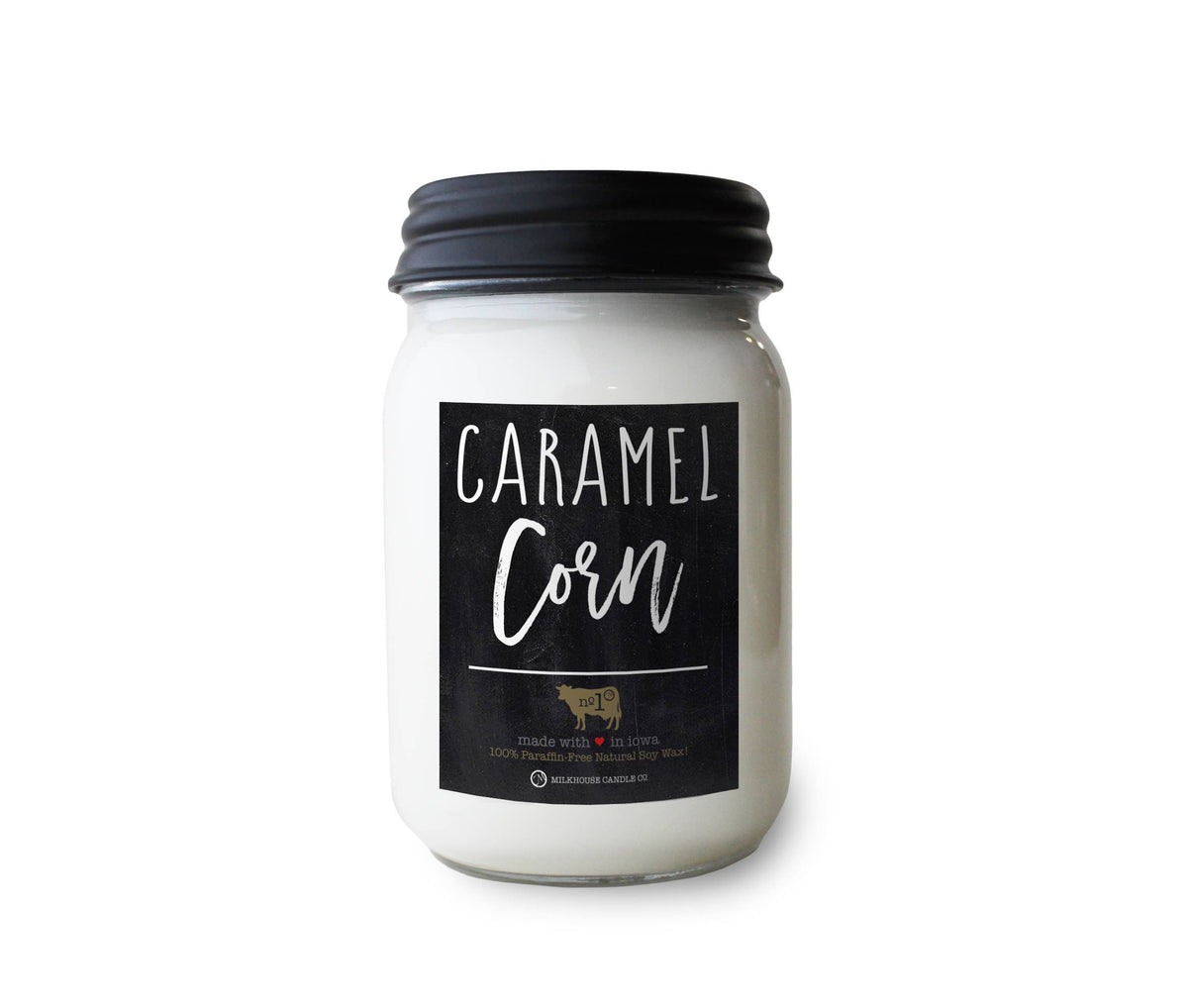 Milk House Mason Jar Candle Caramel Corn 13 oz.