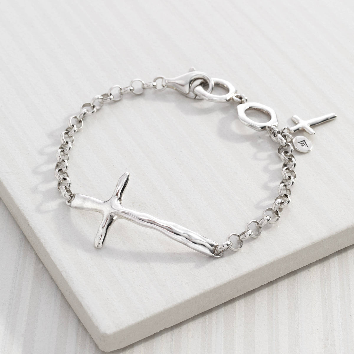 Silpada 'In Good Faith' Cross Bracelet in Sterling Silver