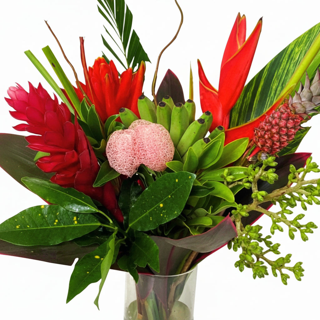 Tropic Rouge Round Tropical Bouquet - Medium