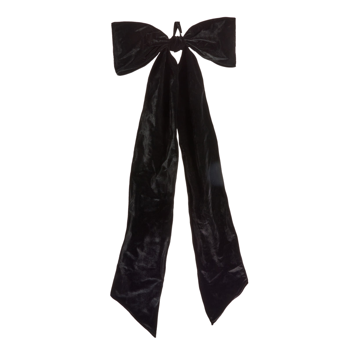 Black Velvet Oversized Bow 5 ft.