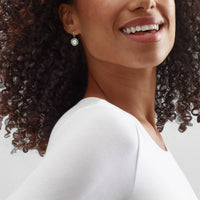 Silpada 'Modern Fairytale' Fresh Water Pearl Drop Earrings in Sterling Silver