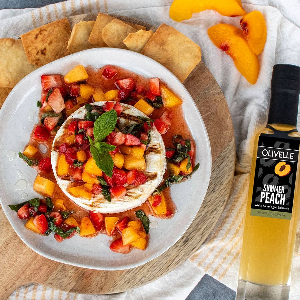 Olivelle Summer Peach White Barrel Aged Balsamic 100ml.