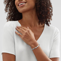 Silpada 'Collected Beauty'  Silver Hematite Bracelet