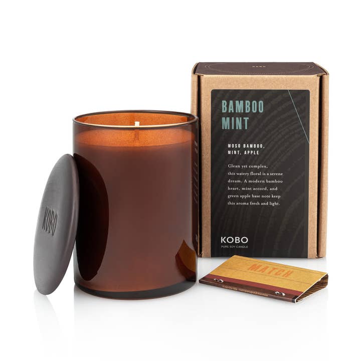 Kobo Pure Soy Candle Bamboo Mint