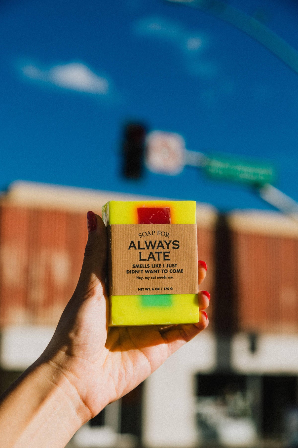 Whiskey River Soap Co. A Soap for Always Late | Funny Soap 