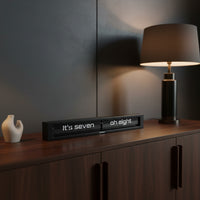 Cloudnola Text Clock Texttime 2.0 Black on Black Flip Clock