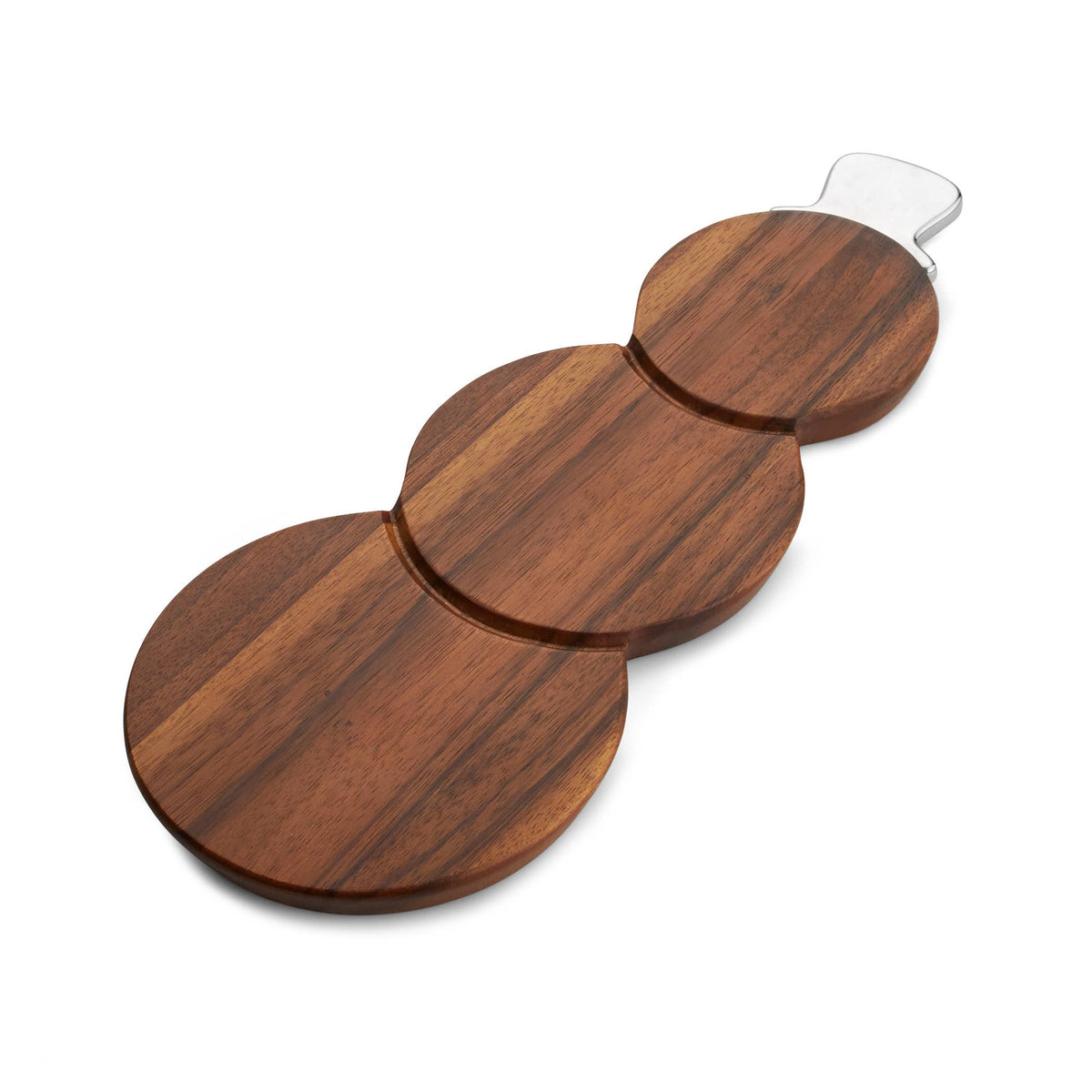 Nambe Snowman Cheese Board w/ Top Hat Spreader