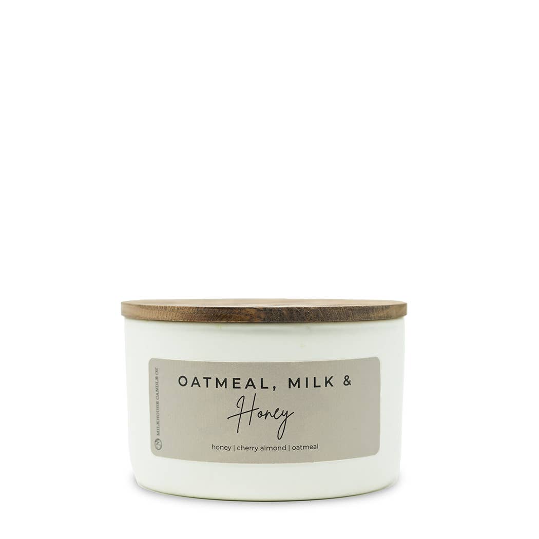 Milkhouse Candle Co. Oatmeal, Milk & Honey Signature Statement Candle 10 oz