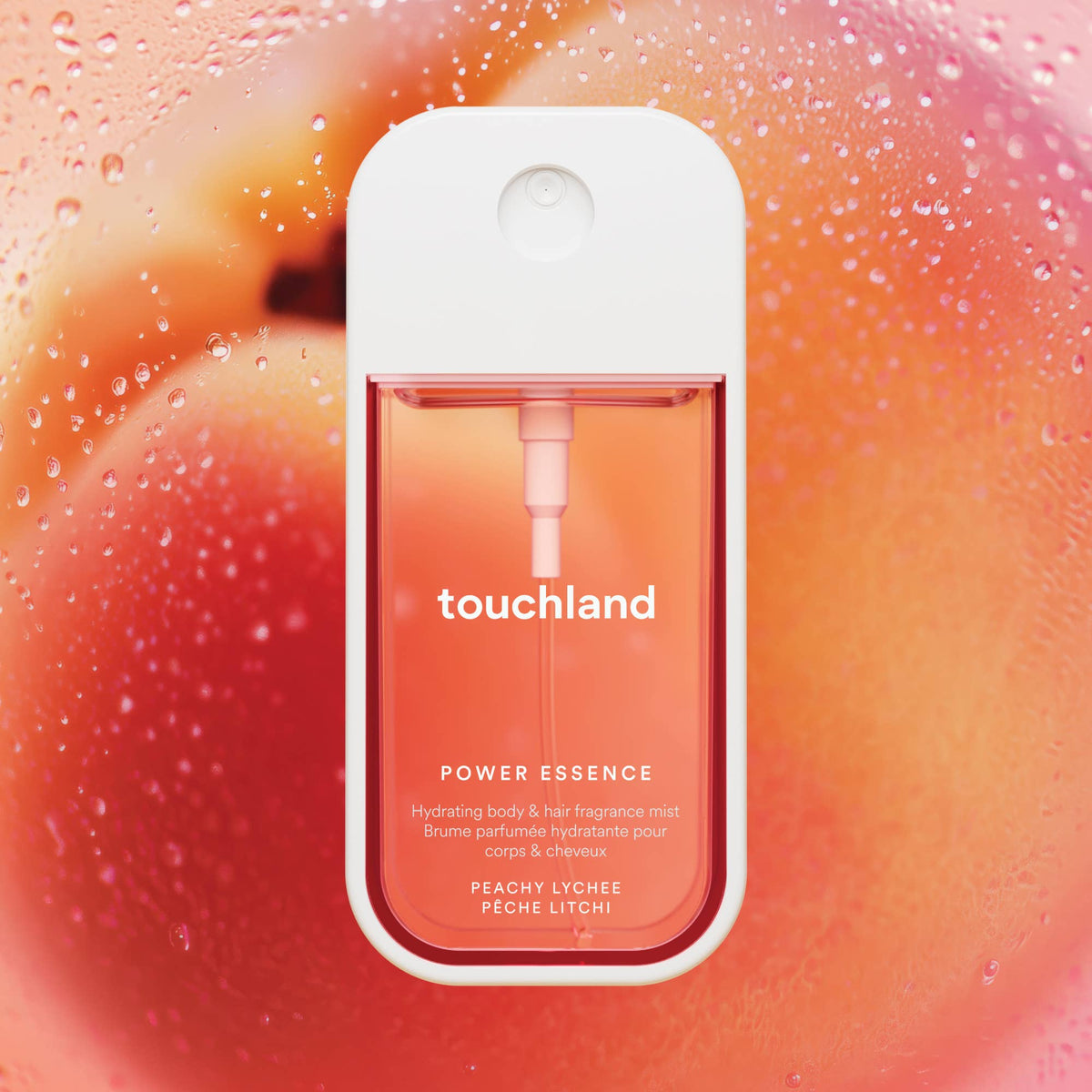 Touchland Peachy Lychee Power Essence Body & Hair Fragrance Mist