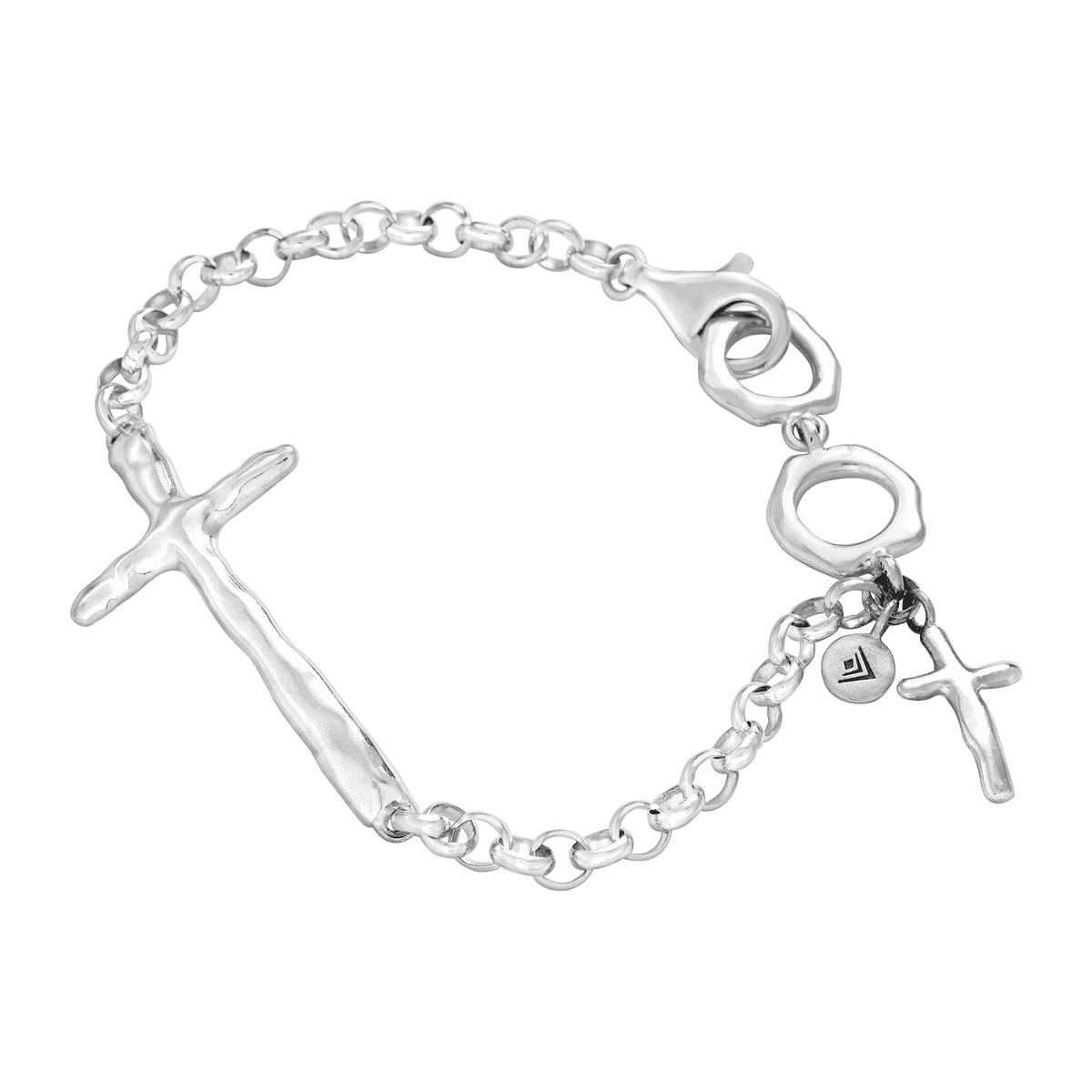 Silpada 'In Good Faith' Cross Bracelet in Sterling Silver