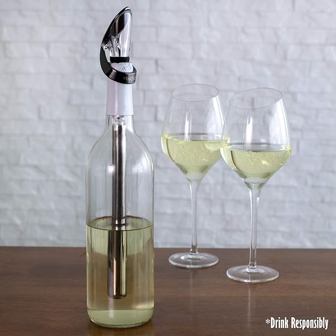 Cork Pops Vino Ice Wine Chiller and Non-Drip Pourer - Thumbnail 2