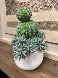 Artificial Double Barrel Cactus Stem 14.5"