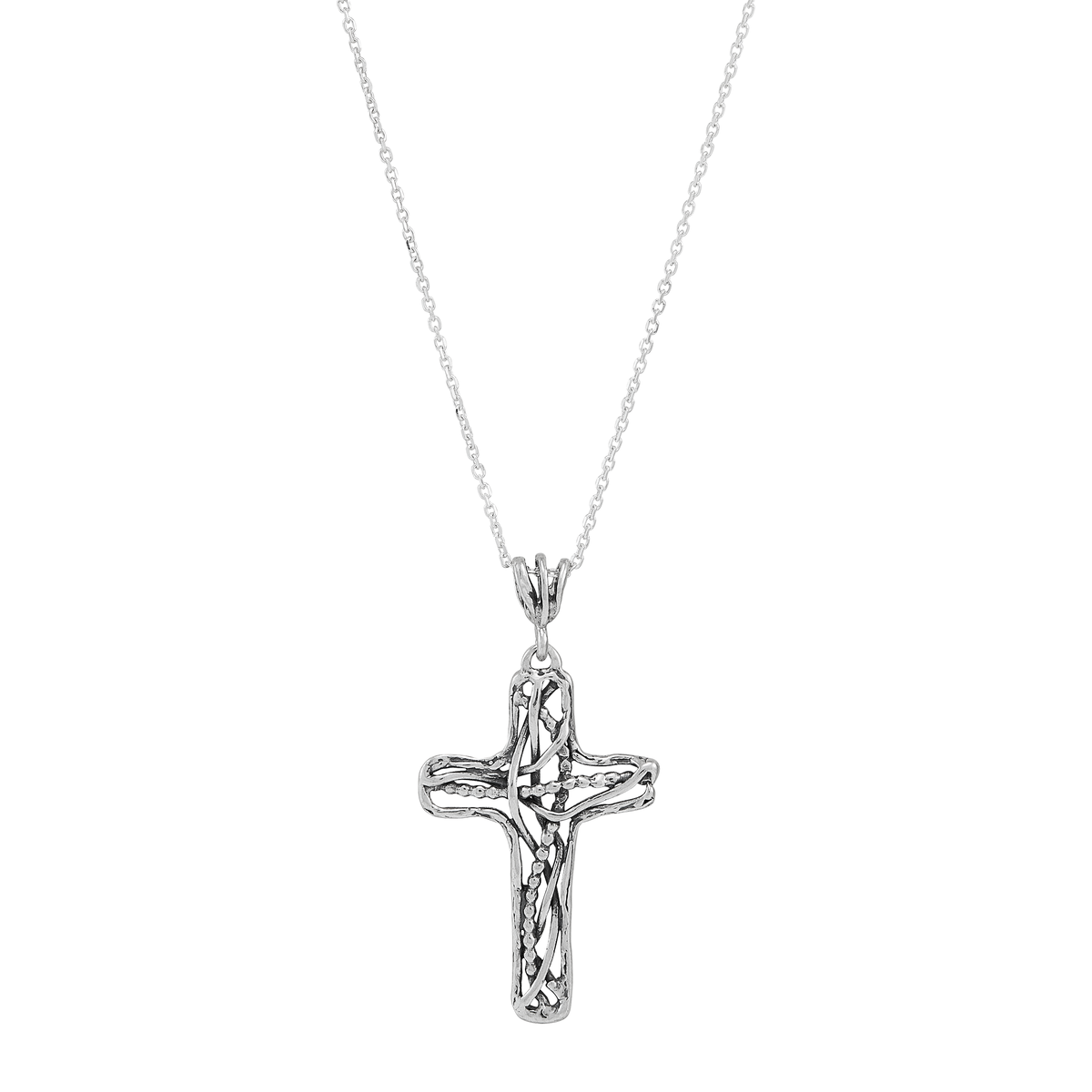 Silpada 'Joyful Devotion' Silver Cross Pendant Necklace - 18"