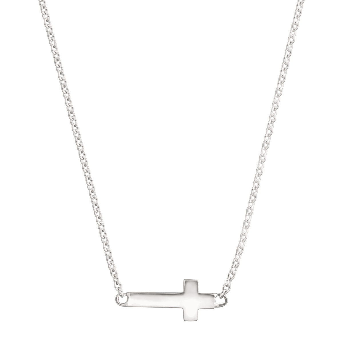 Silpada 'Simplex Cross' Horizontal Cross Necklace in Sterling Silver