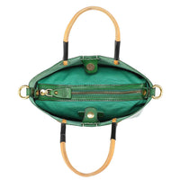 Out West Mini Leather Tote Bag - Green