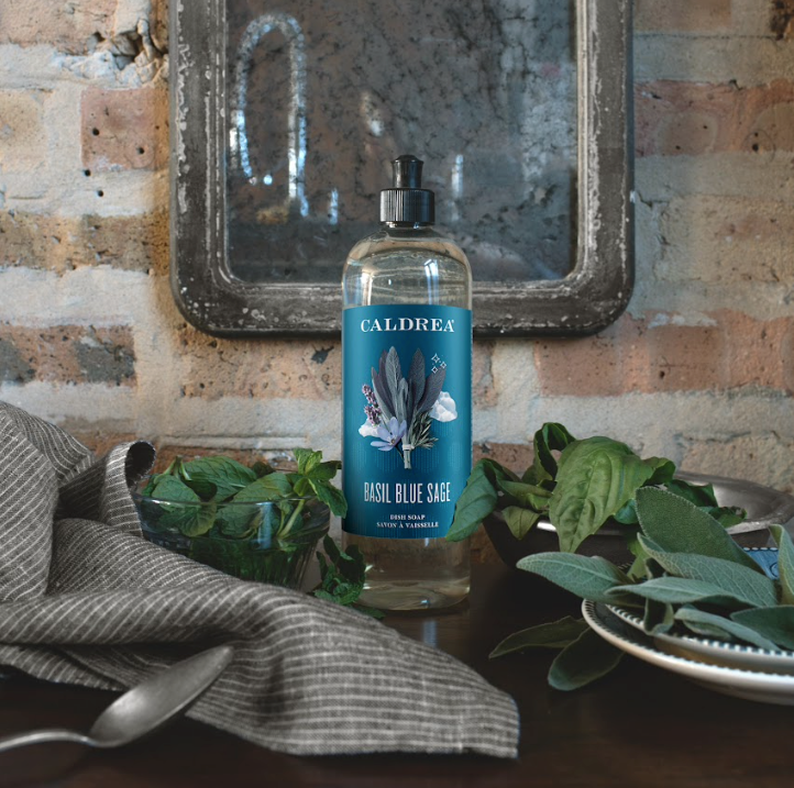 Caldrea Blue Basil Sage Biodegradable Dish Soap - Thumbnail 3