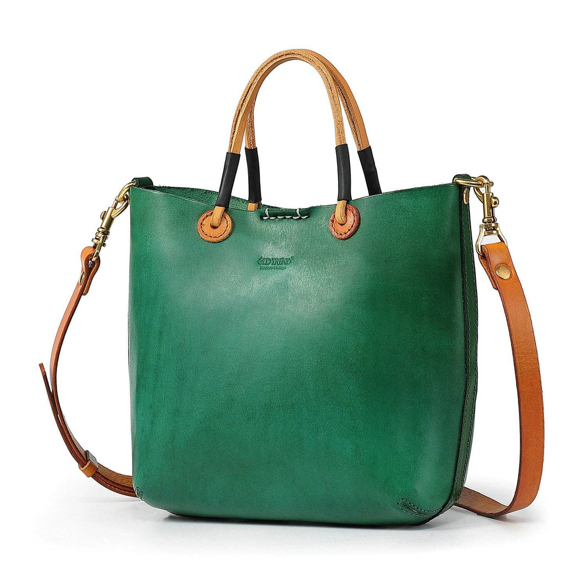 Out West Mini Leather Tote Bag - Green
