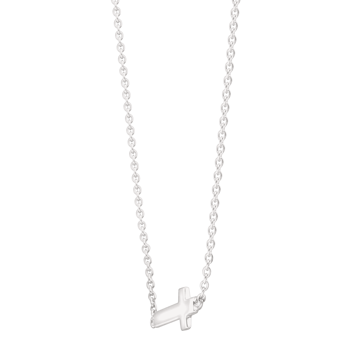 Silpada 'Simplex Cross' Horizontal Cross Necklace in Sterling Silver