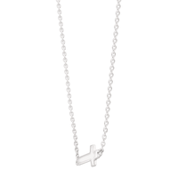 Silpada 'Simplex Cross' Horizontal Cross Necklace in Sterling Silver