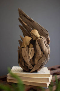 Driftwood Nativity with Wing Backdrop
