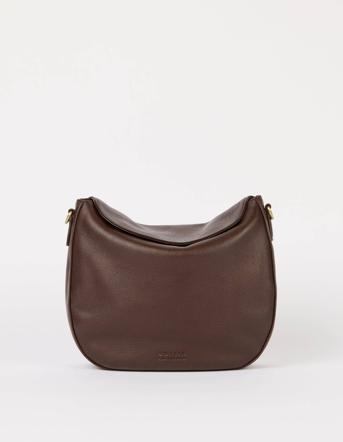 O My Bag Amsterdam Lana Leather Crossbody Bag - Chocolate / Soft Grain