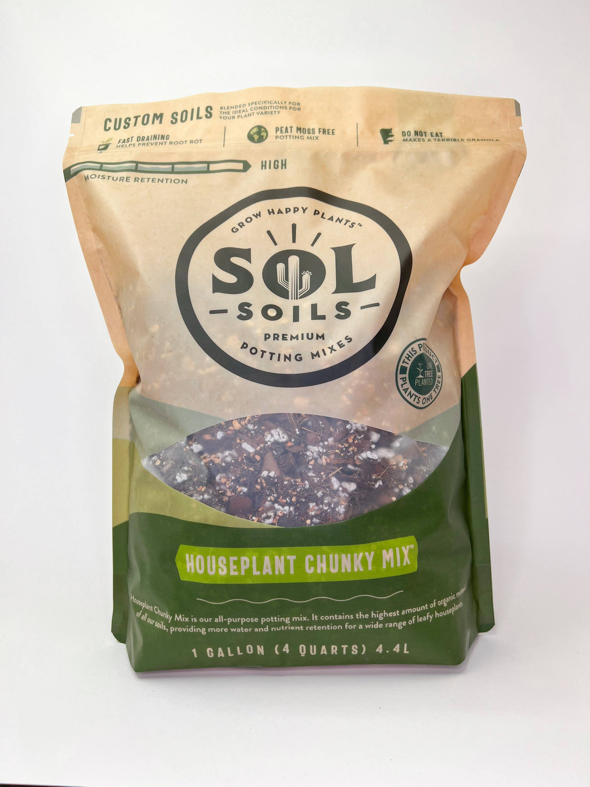 Sol Soil (1Gal) Houseplant Chunky Mix (Aroid/Tropical Mix)