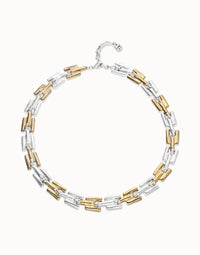 Uno de 50 Square Links Chain Bracelet - Necklace