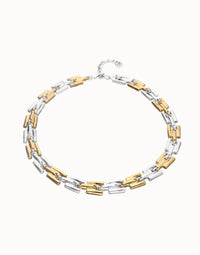 Uno de 50 Square Links Chain Bracelet - Necklace