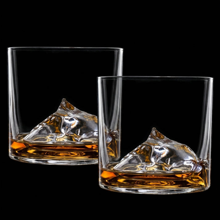 Liiton Everest Crystal Whiskey Glasses - Set of 2