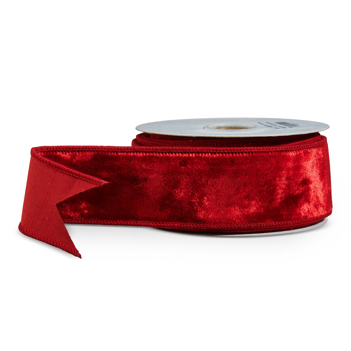 Deep Red Velvet Wired Ribbon 2.5" X 10 Yds