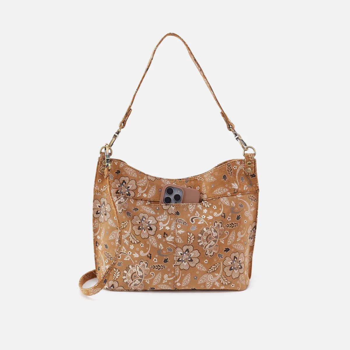 Hobo Pier Leather Shoulder Bag - Country Road Bloom